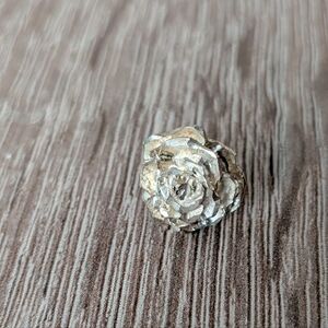 Vintage 925 Silver Rose Single Earrings